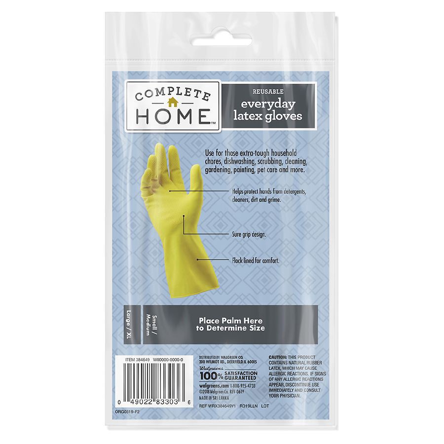 slide 2 of 2, Nice! Household Latex Gloves LG/XL, 1 pair