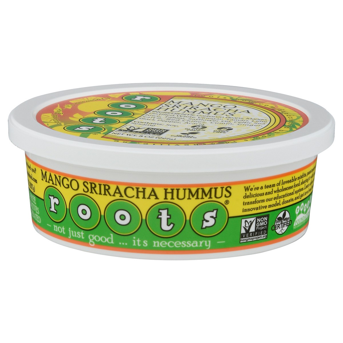 slide 4 of 12, Roots Mango Sriracha Hummus 8 oz, 8 oz