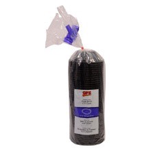 slide 1 of 1, GFS Black Foam Bowls, 125 ct