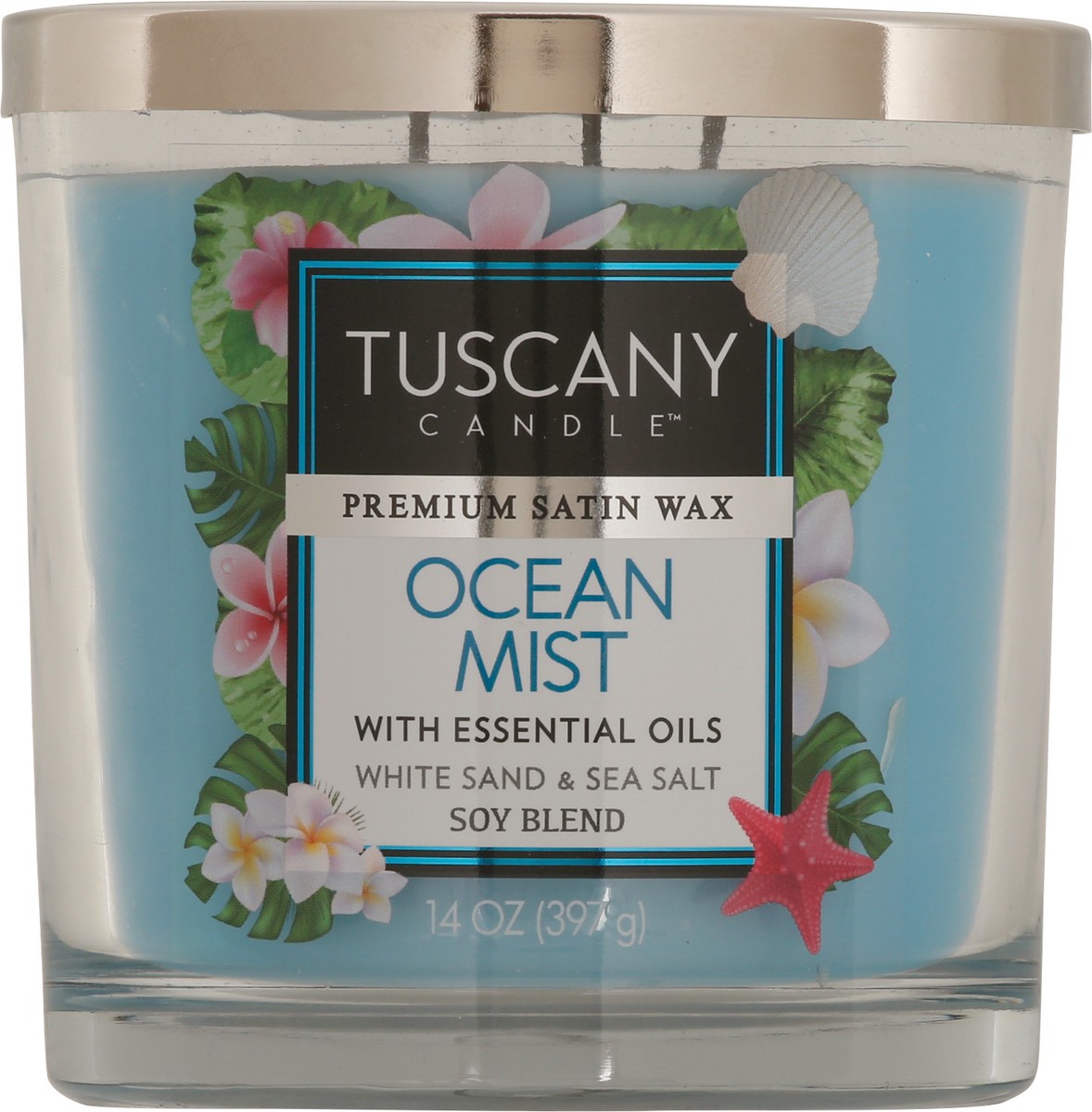 slide 12 of 12, Tuscany Candle Ocean Mist Glass Jar Candle - Blue, 1 ct