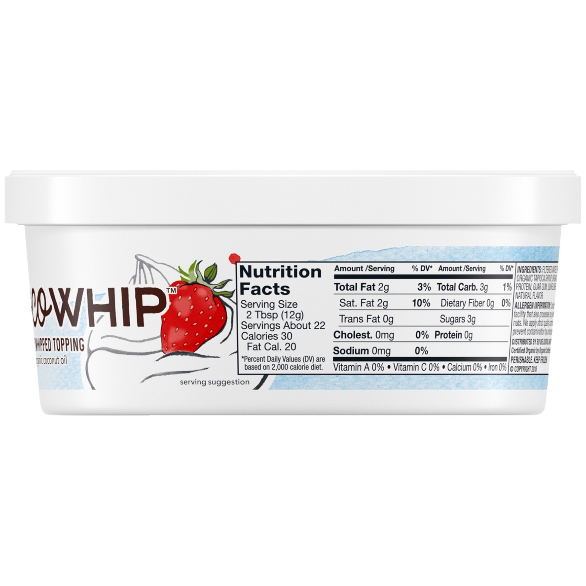 slide 3 of 5, So Delicious Dairy Free CocoWhip Original, Vegan, Non-GMO Project Verified, 9 oz. Tub, 9 oz