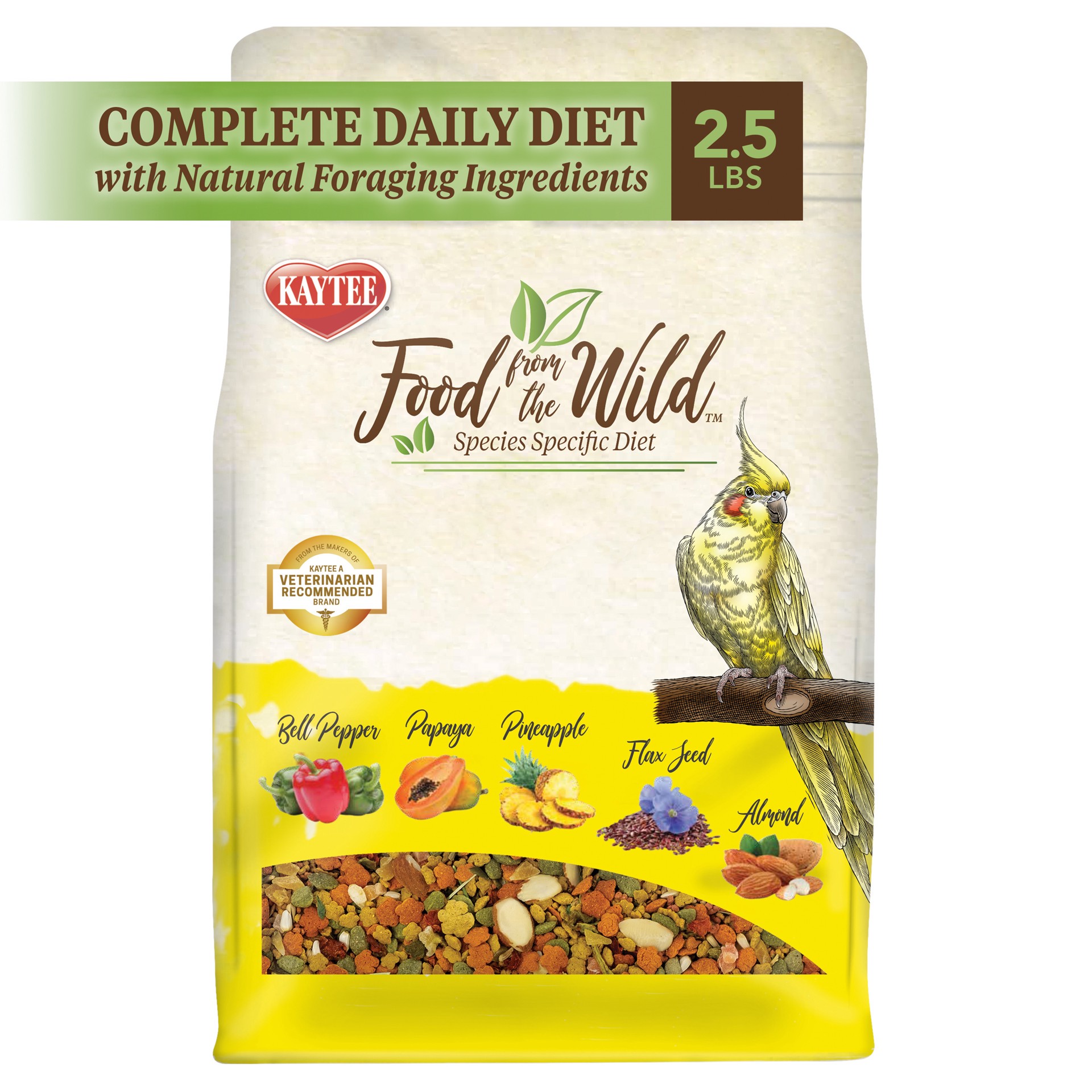slide 10 of 10, Kaytee Food from the Wild Cockatiel Food 2.5 Pound, 2.5 lb