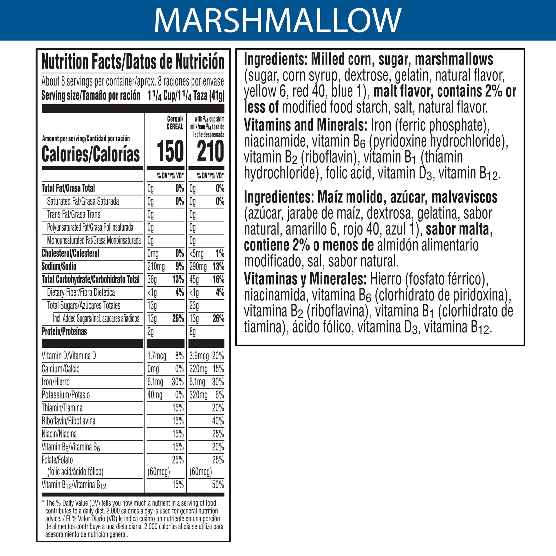 slide 4 of 5, Frosted Flakes Kellogg's Frosted Flakes Breakfast Cereal, 7 Vitamins and Minerals, Kids Snacks, Original with Marshmallows, 12oz Box, 1 Box, 12 oz