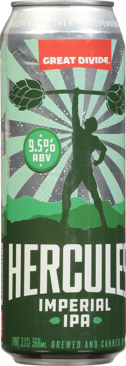 slide 7 of 9, Great Divide Brewing Co. Imperial IPA Hercules Beer 19.2 fl oz, 19.2 fl oz