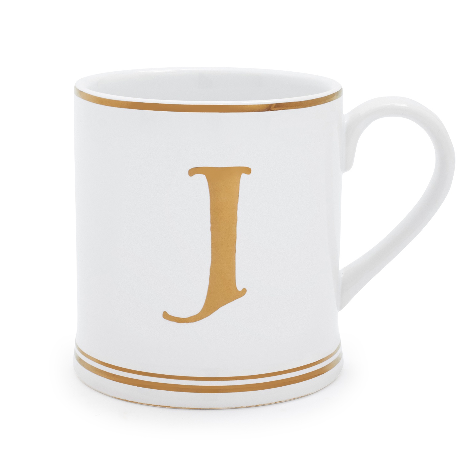 slide 1 of 1, Sur La Table Gold Monogram Mug - J, 1 ct