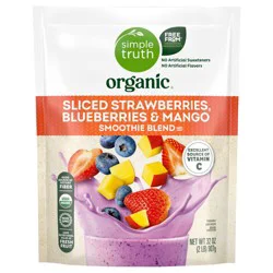 Simple Truth Organic® Sliced Strawberries Blueberries & Mango Blend Smoothie