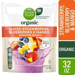 Simple Truth Organic Sliced Strawberries Blueberries & Mango Blend Smoothie