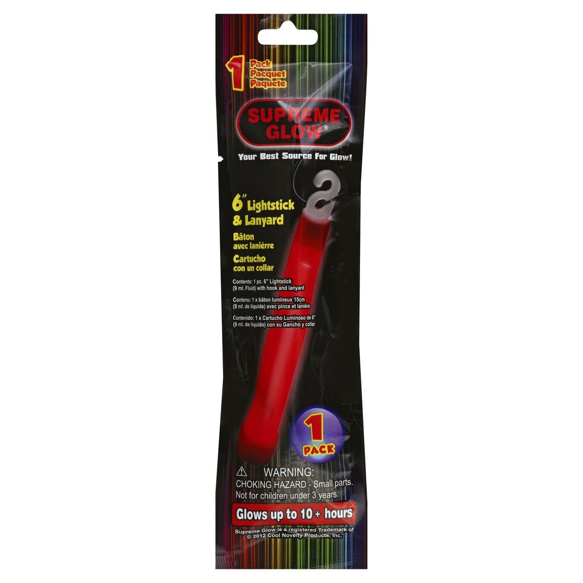 slide 3 of 3, Supreme Glow Supreme Red Glow Stick 6 Inch, 1 ct