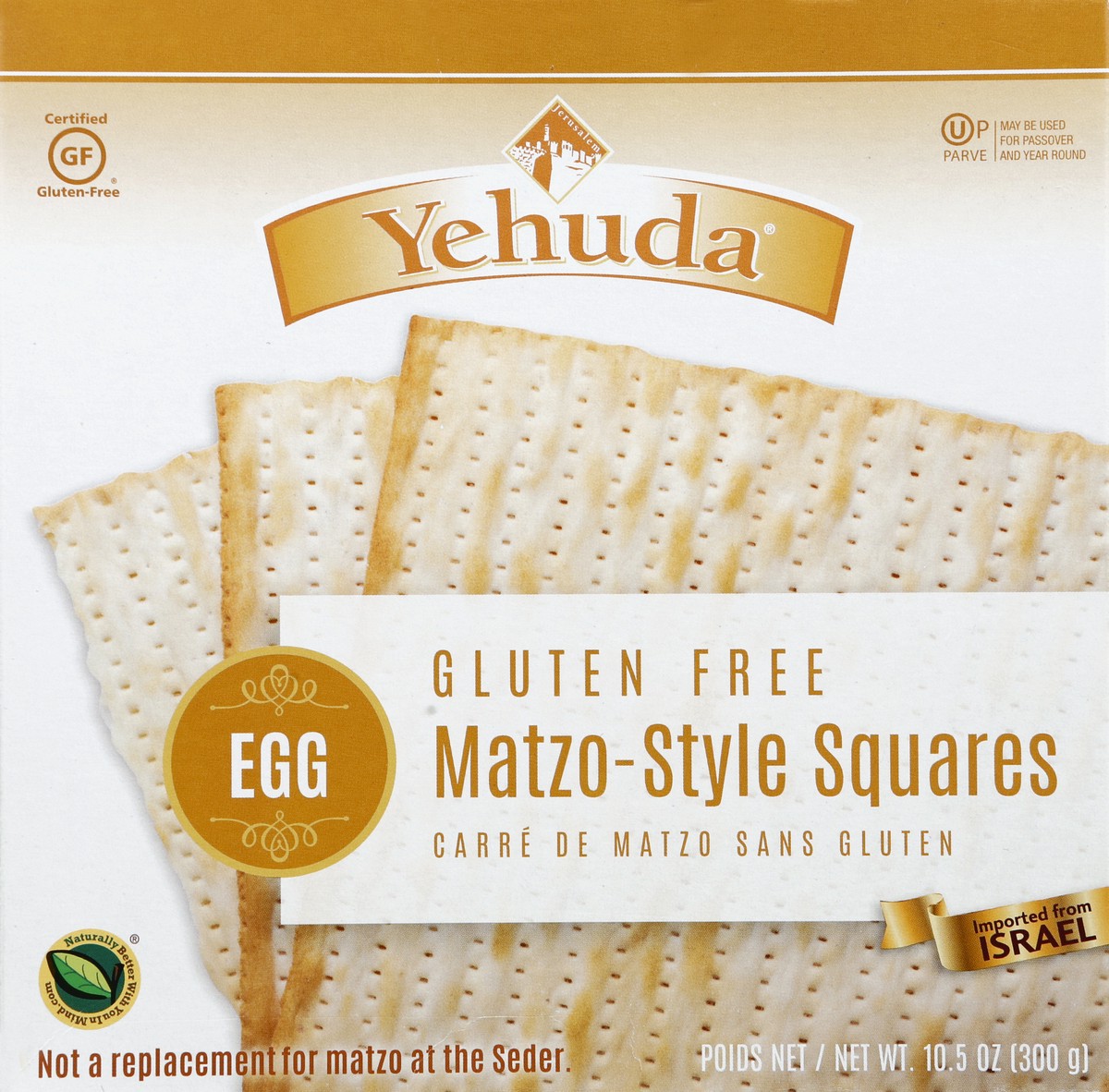 slide 4 of 4, Yehuda Matzo-Style Gluten Free Egg Squares 10.5 oz, 10.5 oz