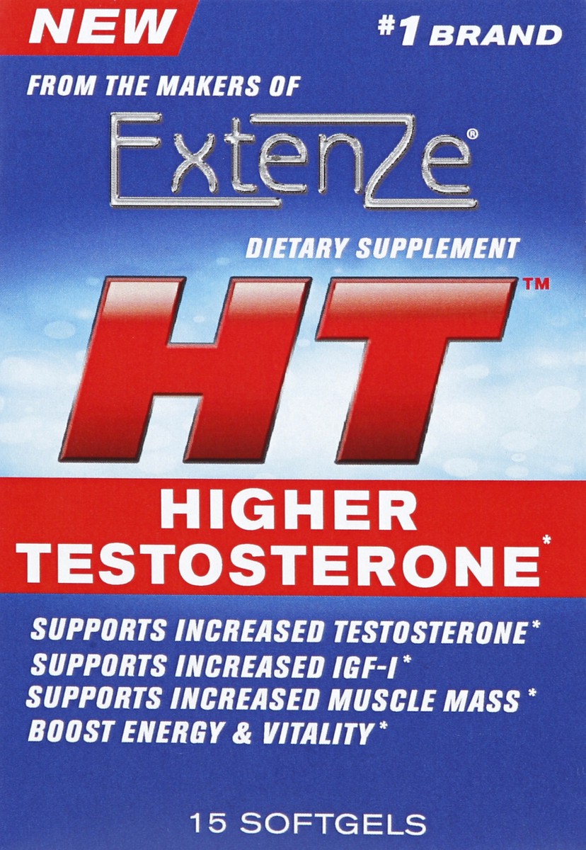 slide 4 of 4, Extenze Higher Testosterone Softgels, 15 ct