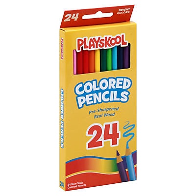 slide 1 of 1, Playskool Colored Pencils, 24 ct