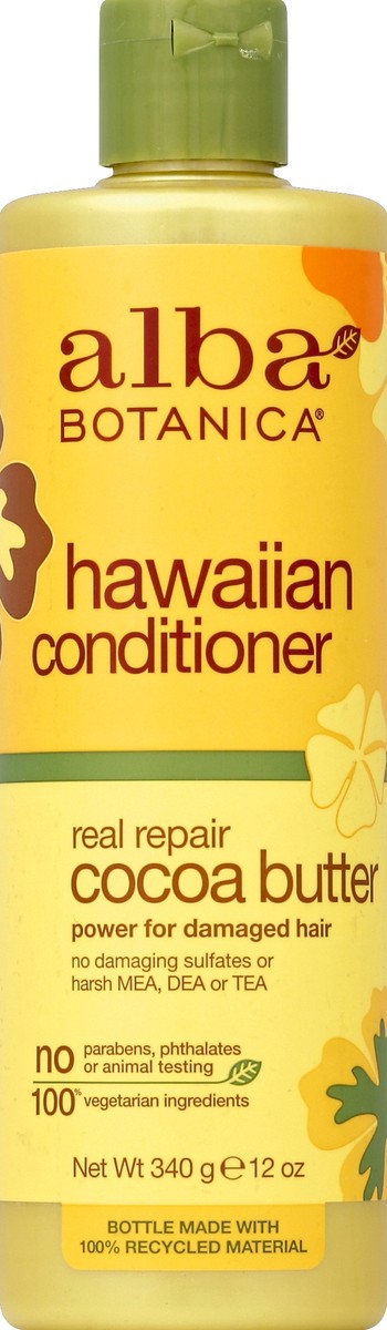 slide 5 of 6, Alba Botanica Hawaiian Conditioner Cocoa Butter, 12 fl oz