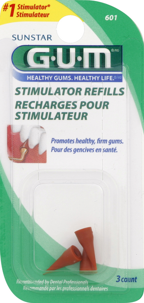 slide 1 of 1, G-U-M Stimulator Refills, 3 ct