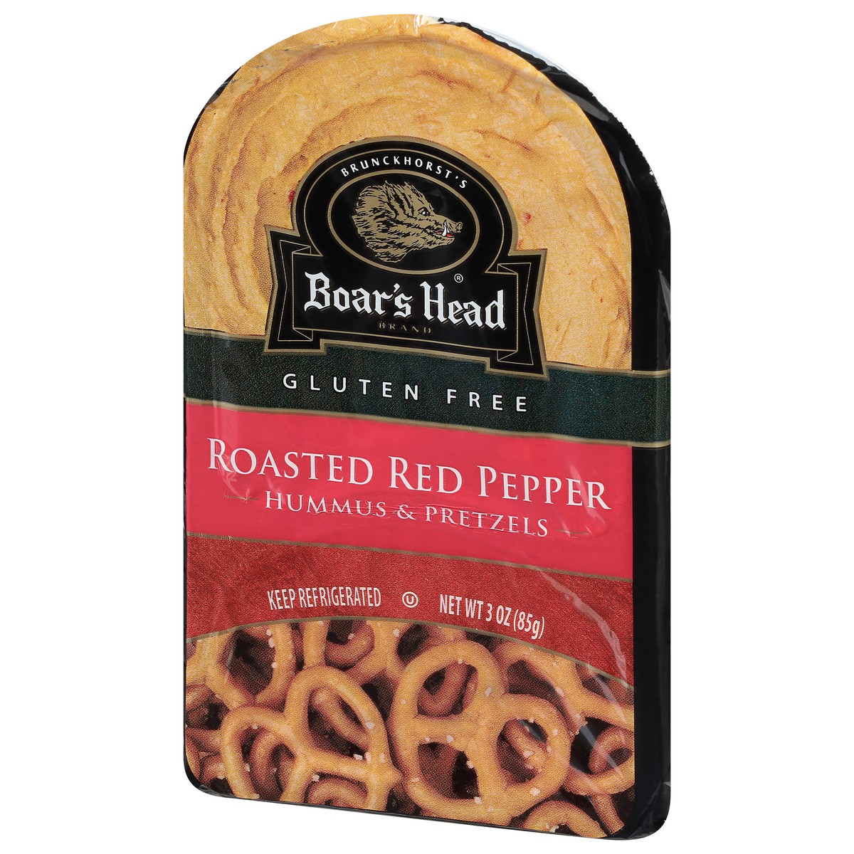 slide 5 of 9, Boar's Head Pepper Hummus & Pretzels, 3 oz