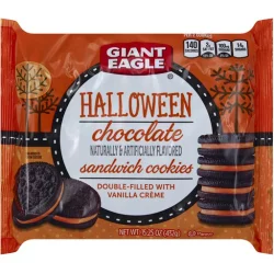 Giant Eagle Halloween Chocolate Sandwich Cookies - 15.25 oz