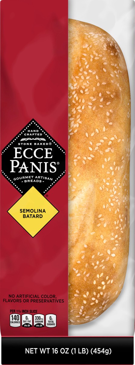 slide 1 of 11, Ecce Panis Semolina Batard, 16 oz