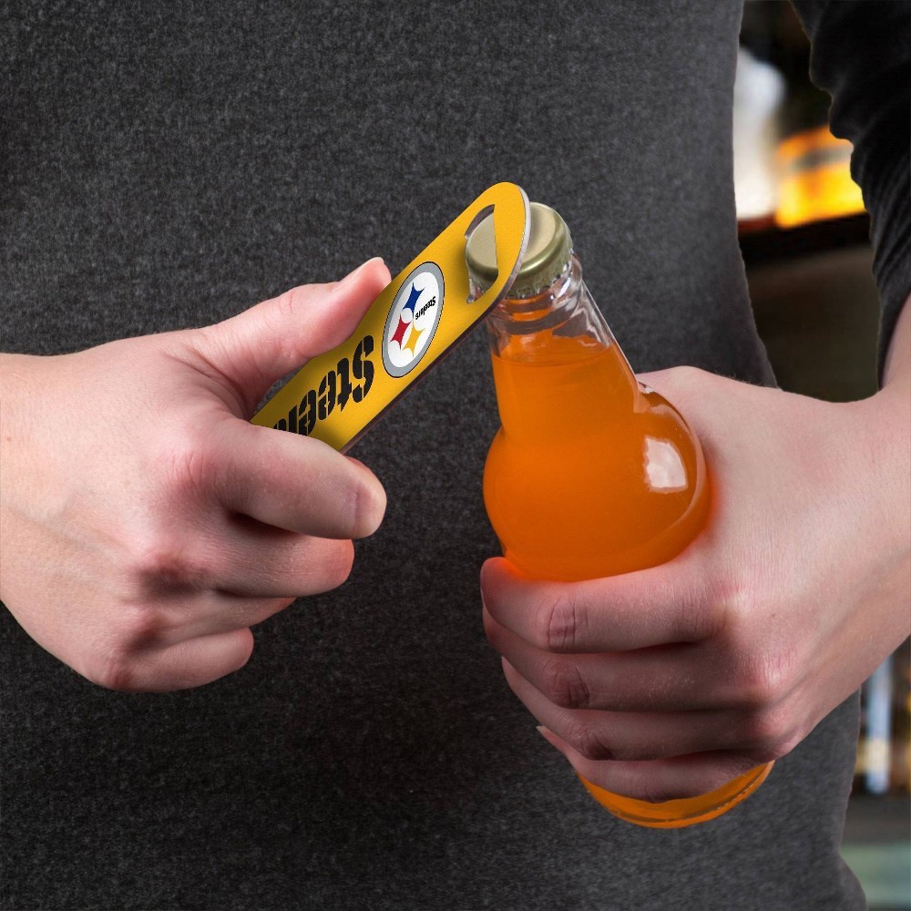 slide 2 of 3, NFL Pittsburgh Steelers Bottle Opener Tool, 1 ct