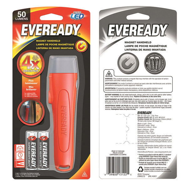 slide 1 of 1, Eveready Magnet LED Light, 1 ct