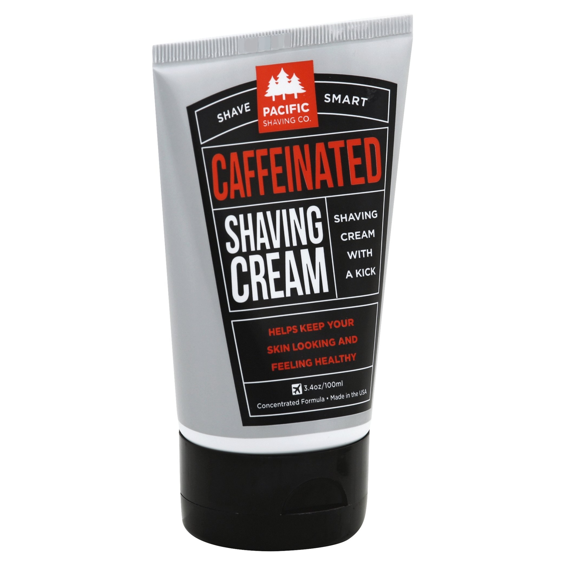slide 1 of 6, Pacific Shaving Company Caffeinated Shave Cream, 3 oz