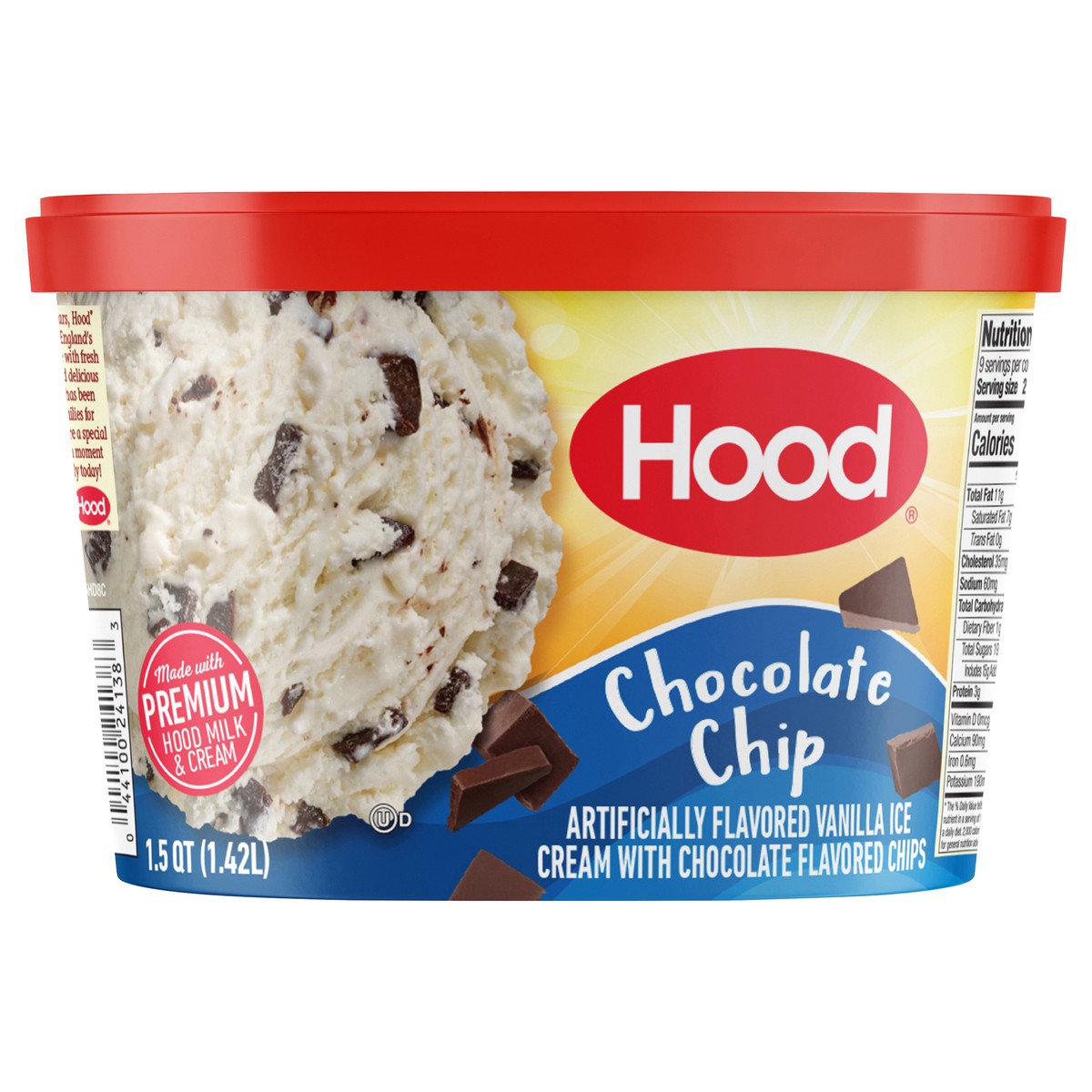 slide 1 of 11, Hood Chocolate Chip Ice Cream, 1.5 Quarts, 1.5 qt