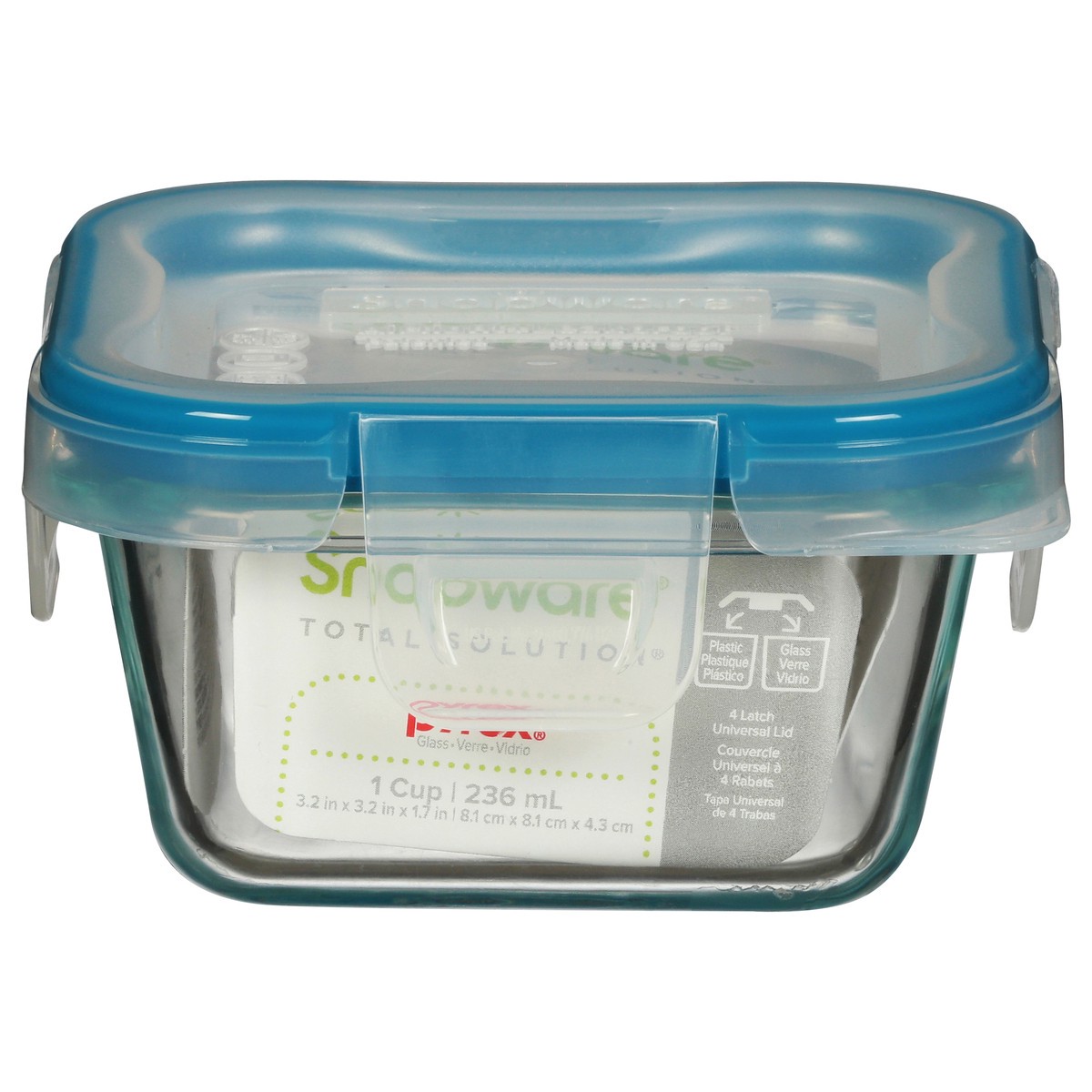 slide 9 of 12, Snapware Total Solution 1 Cup Pyrex Glass Food Storage 1 ea, 1 ct