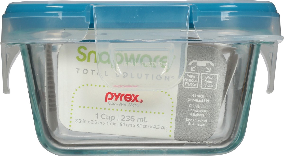 slide 2 of 12, Snapware Total Solution 1 Cup Pyrex Glass Food Storage 1 ea, 1 ct