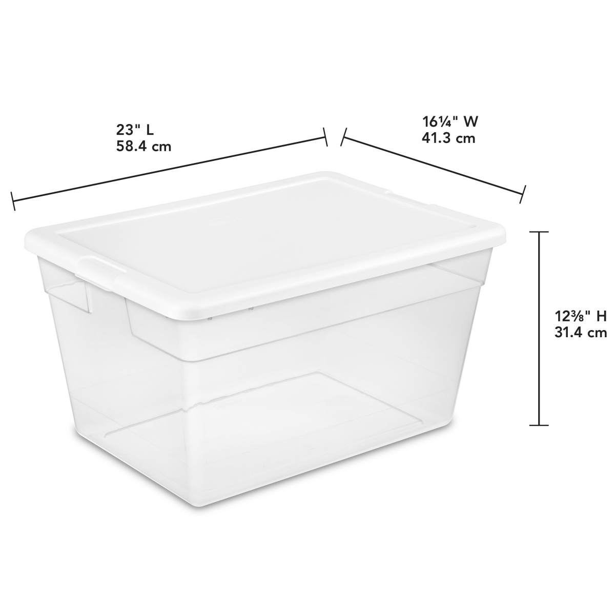 slide 2 of 4, Sterilite 56 Quart Clear Storage Box, 56 qt
