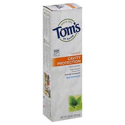 slide 1 of 1, Tom's of Maine Cavity Protection Spearmint Toothpaste, 5.5 oz