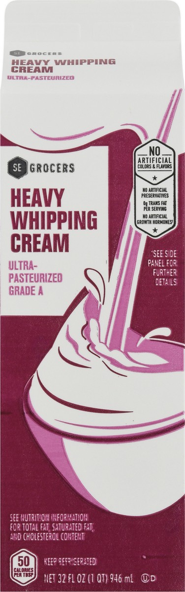 slide 3 of 13, SE Grocers Heavy Whipping Cream, 32 oz