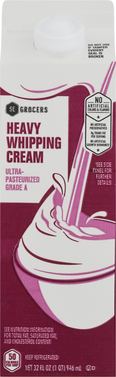 slide 2 of 13, SE Grocers Heavy Whipping Cream, 32 oz