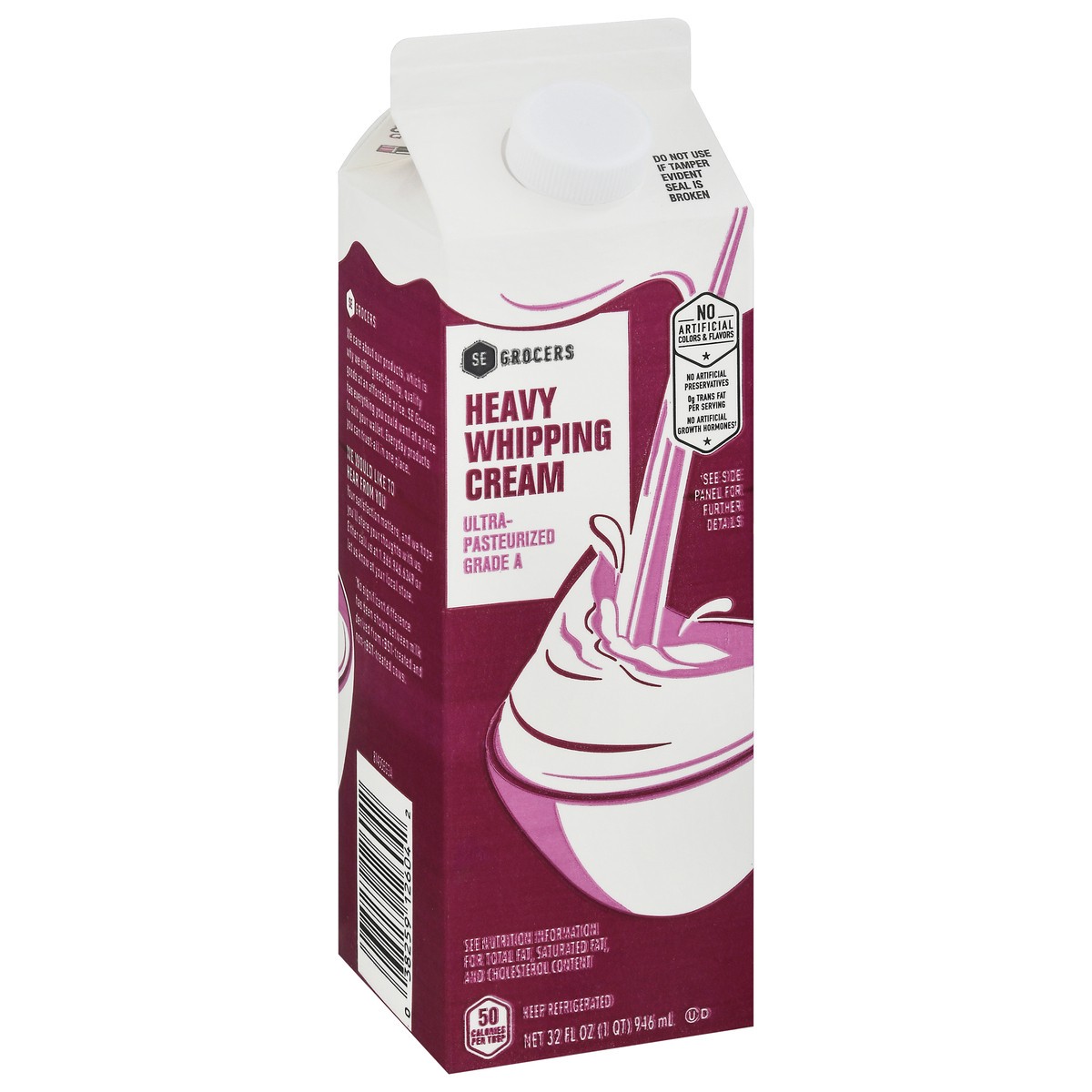 slide 4 of 13, SE Grocers Heavy Whipping Cream, 32 oz