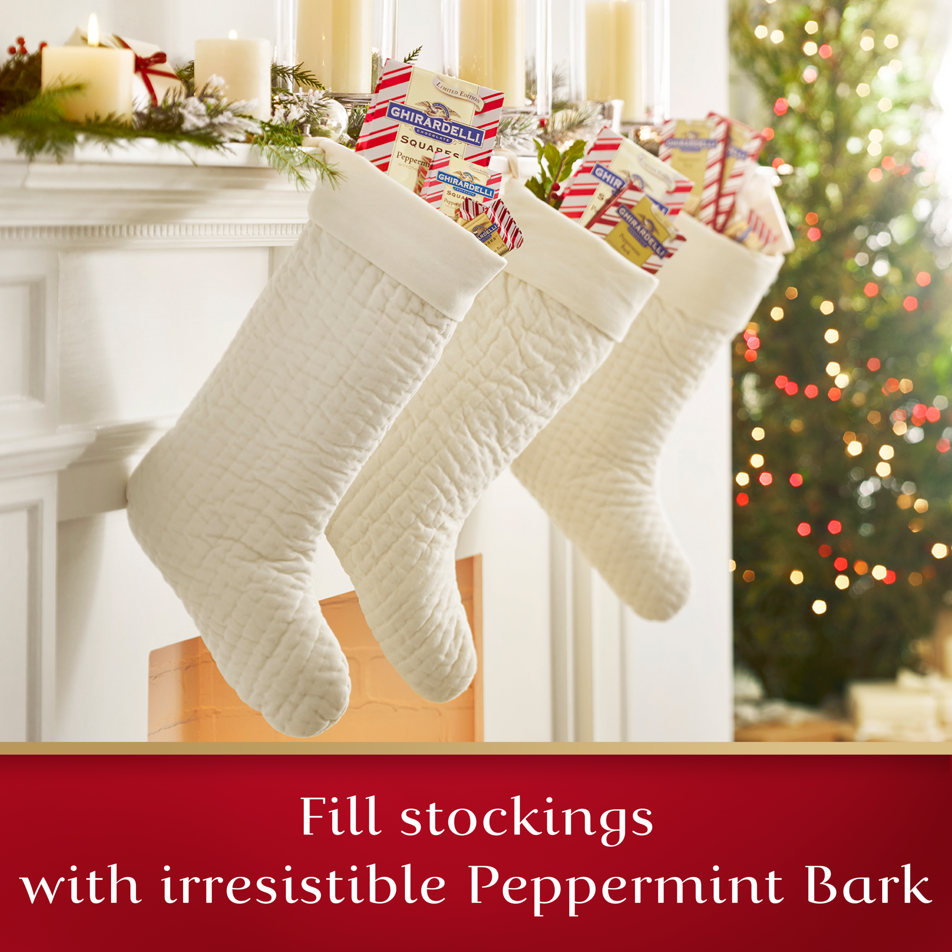 slide 9 of 9, Ghirardelli Peppermint Bark Squares 4.57 oz Bag, 4.57 oz