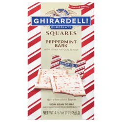 Ghirardelli Peppermint Bark Squares 4.57 oz Bag