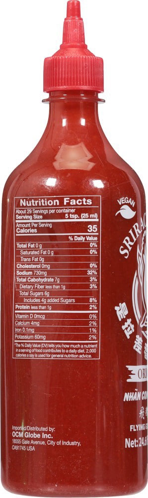 slide 4 of 4, Flying Goose -sriracha Sauce Original - 24.6 FZ, 24.6 fl oz