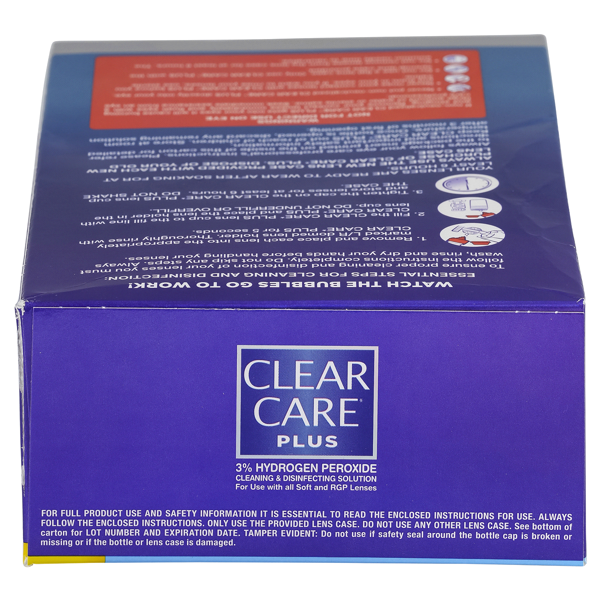 slide 3 of 7, Clear Care Plus Cleaning And Disinfecting Solution, 12 Fl Oz, Twin Pack, 1 ct