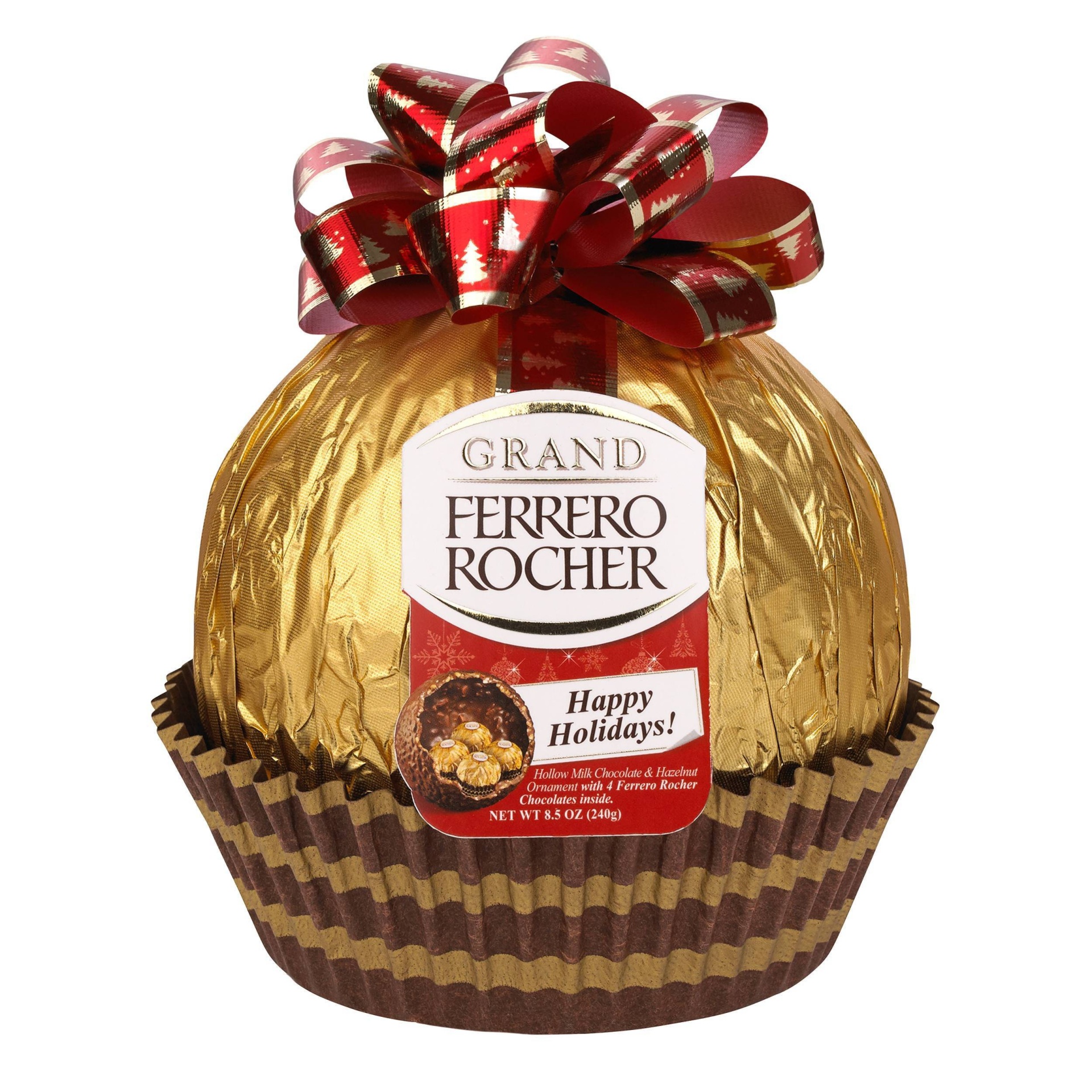 slide 1 of 1, Ferrero Rocher Christmas Grand Chocolates, 8.5 oz