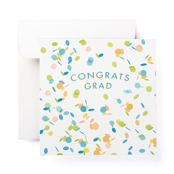 slide 1 of 1, American Greetings Congrats Confetti Graduation Greeting Card, 6 ct