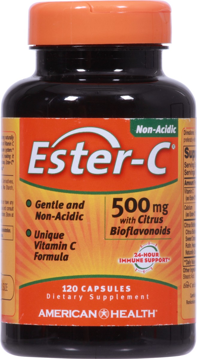 slide 8 of 12, Ester-C 500 mg Citrus Bioflavonoids 120 Capsules, 120 ct