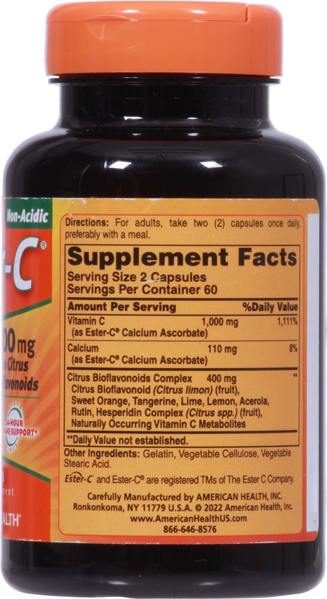 slide 5 of 12, Ester-C 500 mg Citrus Bioflavonoids 120 Capsules, 120 ct