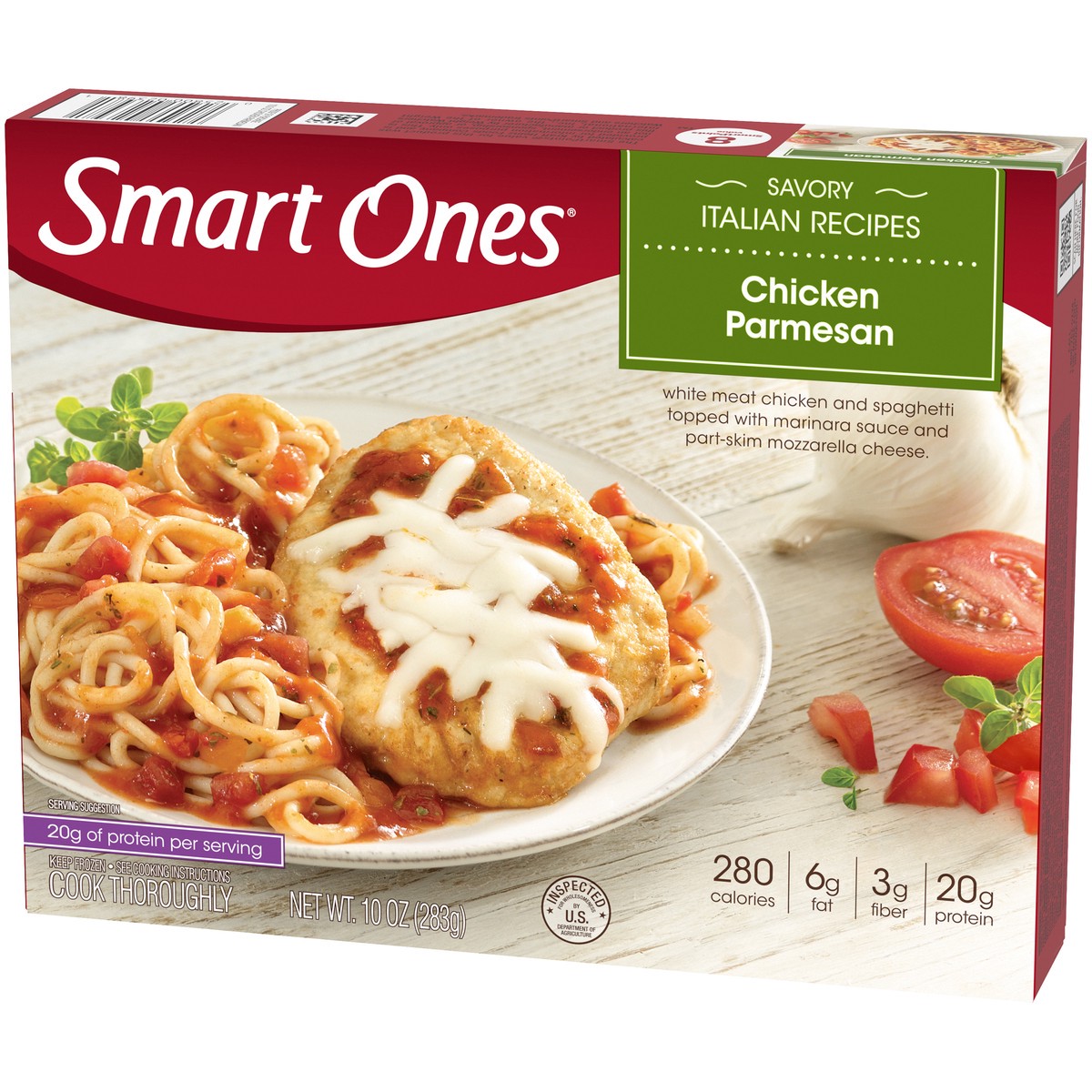 slide 4 of 9, Smart Ones Chicken Parmesan Frozen Meal, 10 oz Box, 10 oz