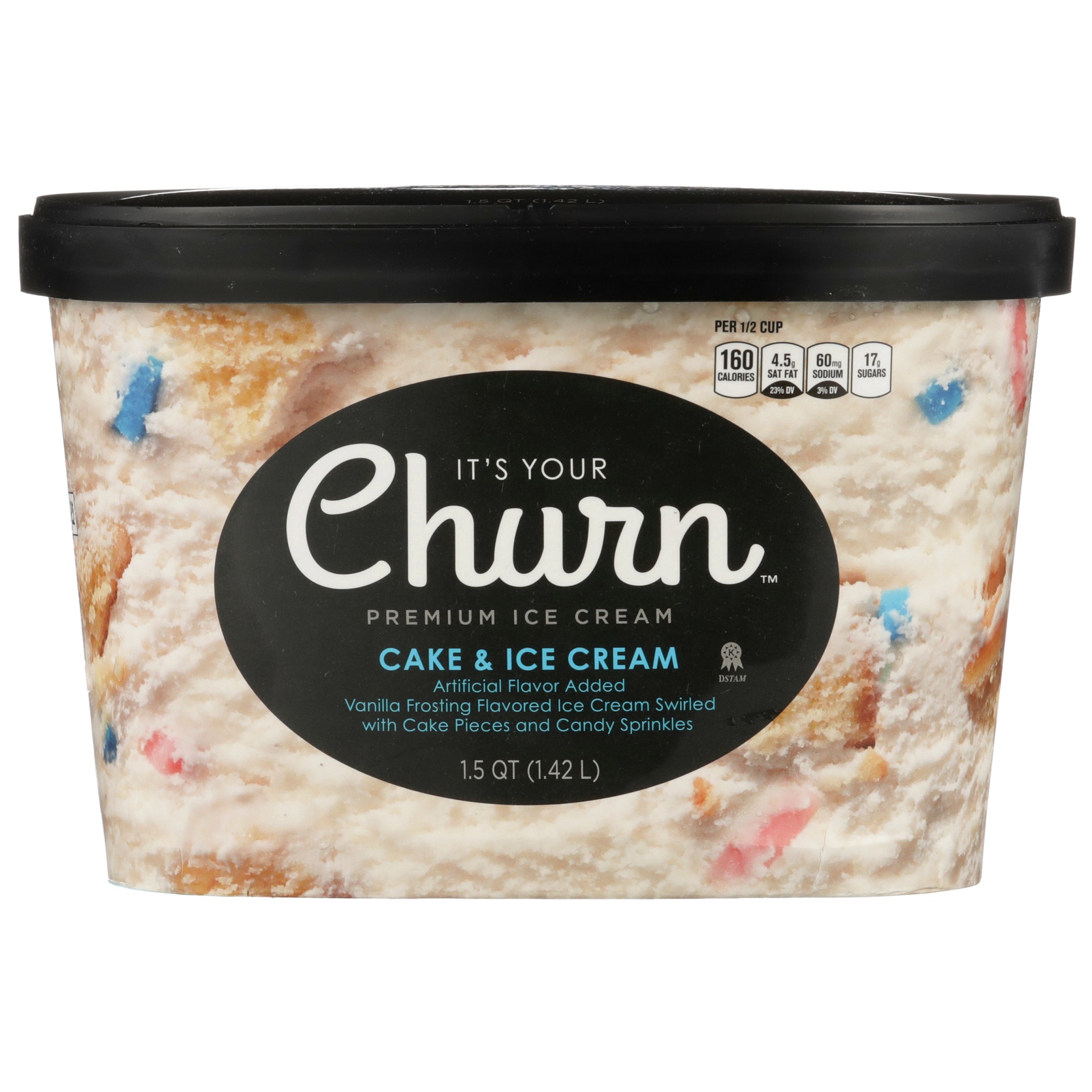 slide 1 of 6, It's Your Churn Premium Ice Cream Cake & Ice Cream, 1.5 qt