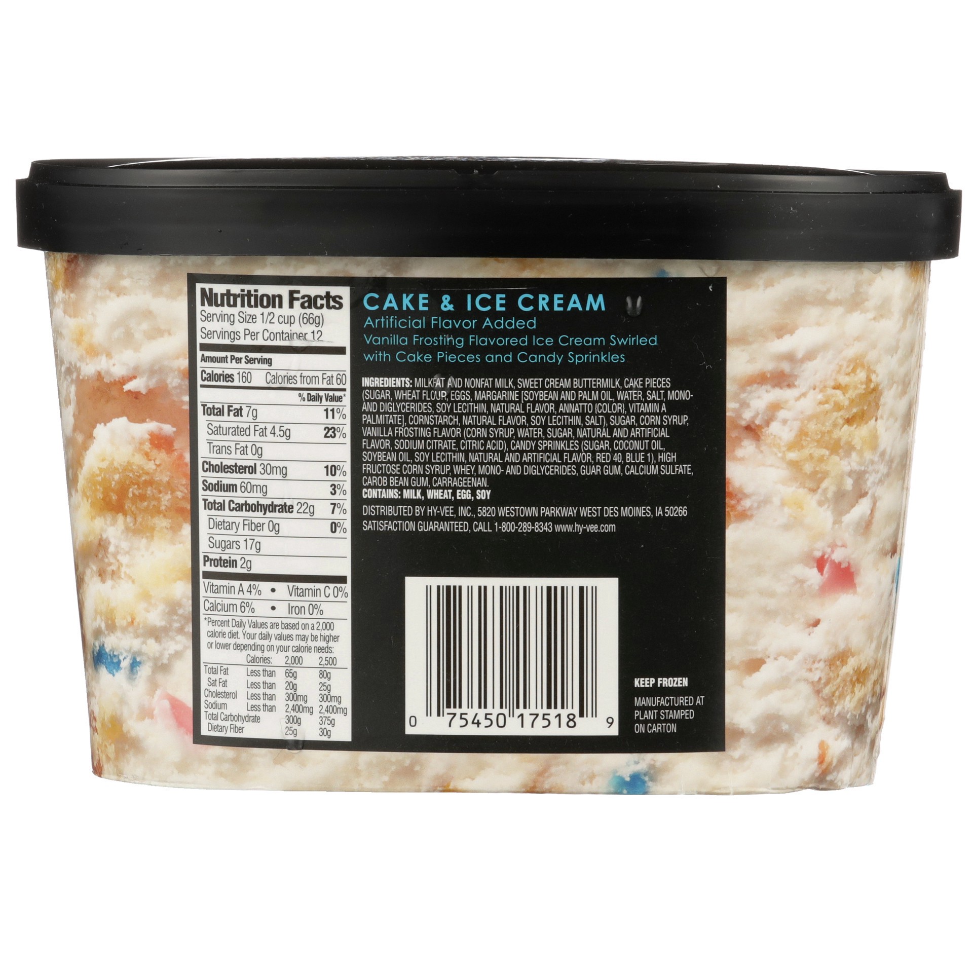 slide 6 of 6, It's Your Churn Premium Ice Cream Cake & Ice Cream, 1.5 qt