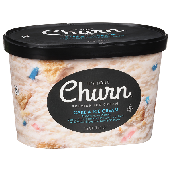 slide 1 of 6, It's Your Churn Premium Ice Cream Cake & Ice Cream, 1.5 qt