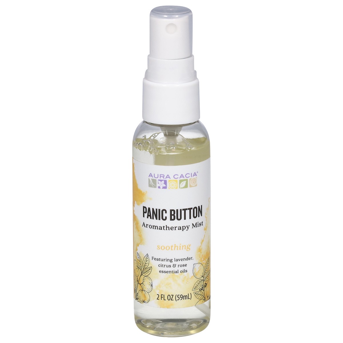 slide 1 of 9, Aura Cacia Soothing Panic Button Aromatherapy Mist 2 fl oz, 2 fl oz