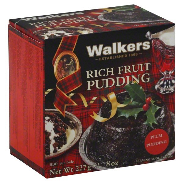 slide 1 of 1, Walker's Rich Fruit Pudding Holiday, 8 oz
