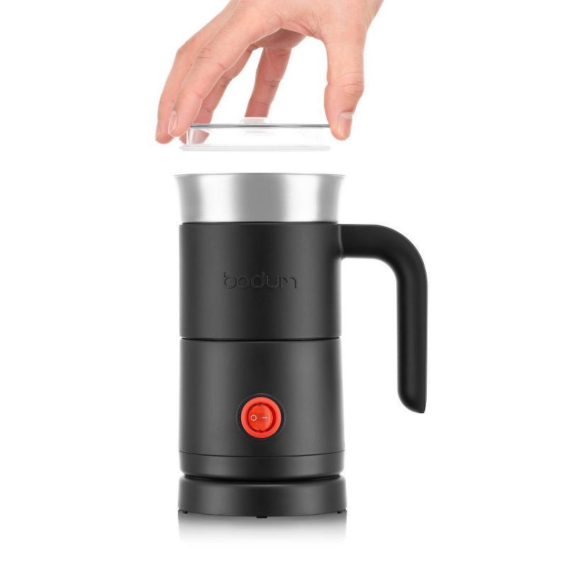 slide 3 of 8, Bodum Milk Frother with handle Black, 1 ct