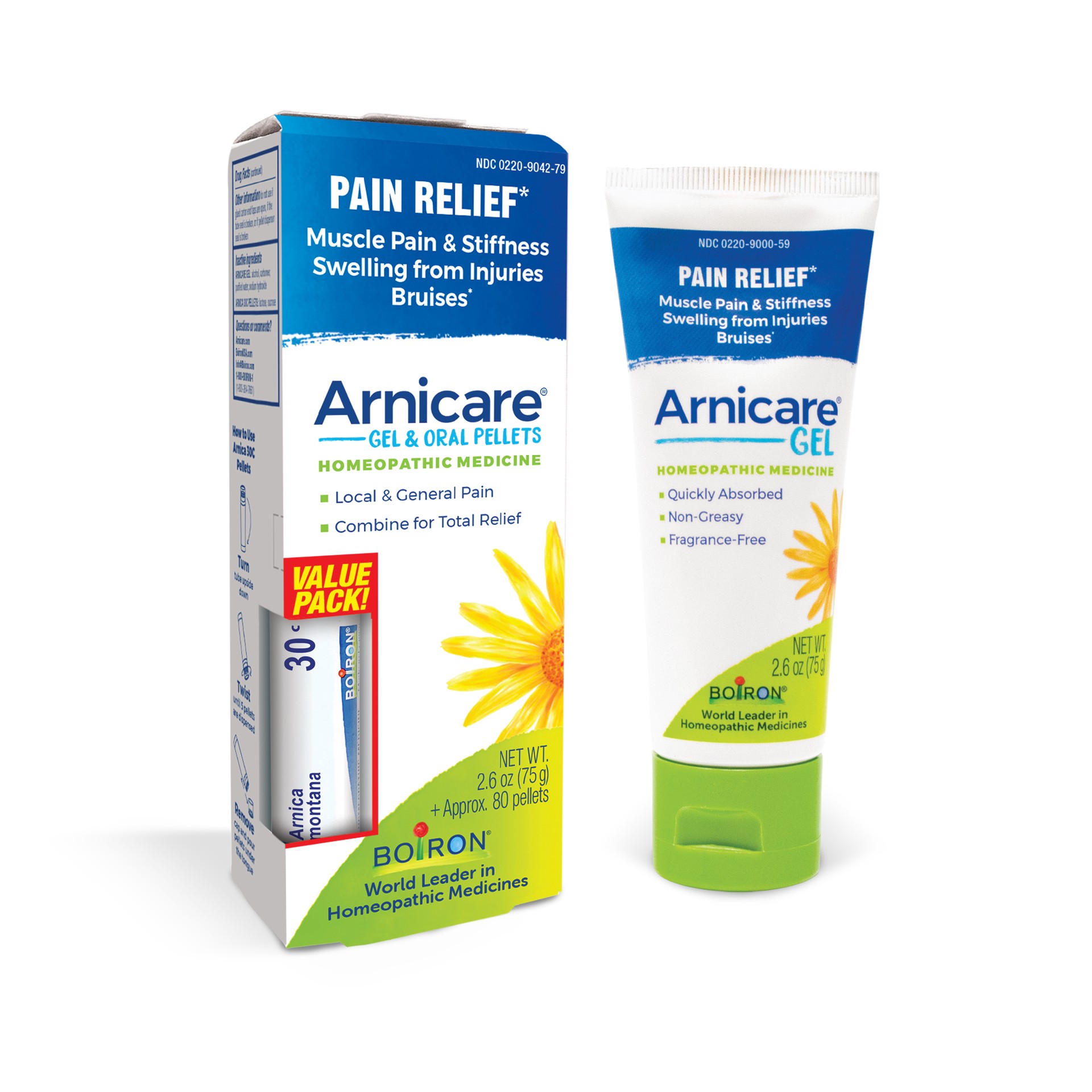 slide 1 of 9, Boiron Arnicare Gel/MDT Value Pack 2.6 oz w/MDT, 2.6 oz