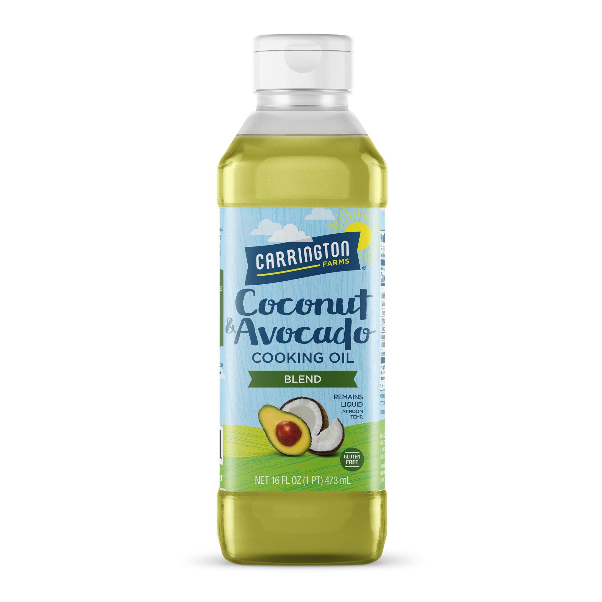 slide 1 of 13, Carrington Farms Blend Coconut & Avocado Cooking Oil 16 oz, 16 oz