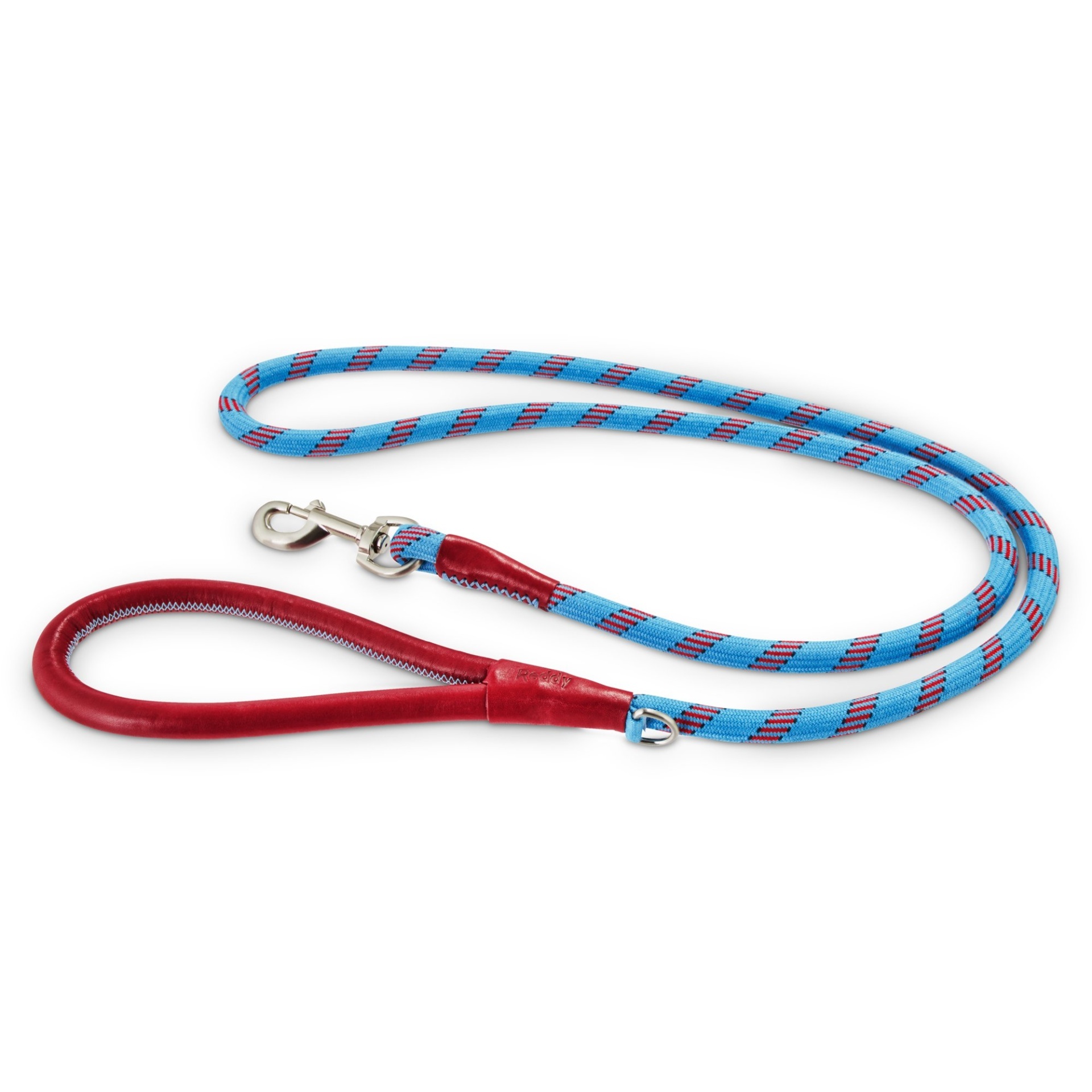 slide 1 of 1, Reddy Cerulean Blue Rope Dog Leash, 6 ft