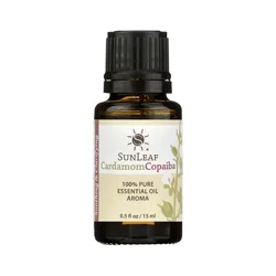 SunLeaf Naturals Cardamom Copaiba Essential Oil Aroma Blend